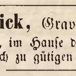 Pick J., reklama, Der Oberschlesische Wanderer 1860, Jg 33, No 16, s. 5
