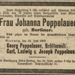 Poppelauer J., wzmianka o zgodnie - Der Oberschlesische Wanderer 1903, Jg. 76, No. 168, s. 3